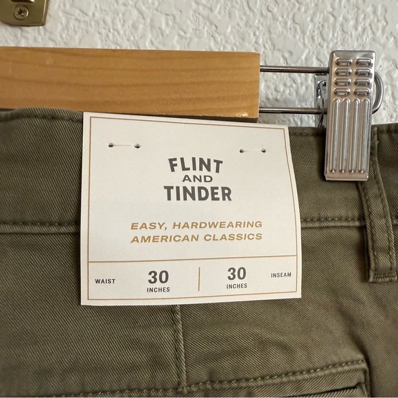 Flint and Tinder Slim Fit Military Olive Size 30 X 30 BNWT - Picture 5 of 8